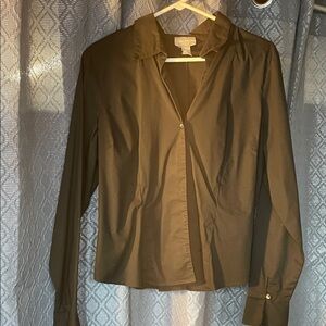 Old Navy-XL Black Button-Down Collared Shirt